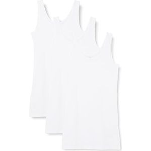 ONLY Onllive Love Long Tanktop Cs Jrs Tanktop voor dames, verpakking van 3 stuks, Wit/pakket: + 2 witte