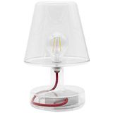 Fatboy® Transloetje lamp, transparant, tafellamp, leeslamp, nachtkastje, zonder kabel, oplaadbaar met mini-USB