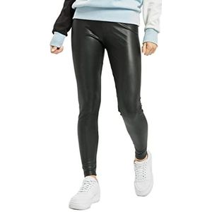 Urban Classics Dameslegging, hoog model van kunstleer, grote maat, verkrijgbaar in 2 kleuren, maten XS tot 5XL, Zwart (Zwart 00007)