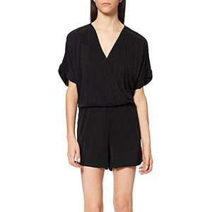 Urban Classics Dames Dames Short Modal Jumpsuit T-Shirt, zwart.