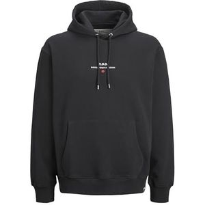 JACK & JONES Rddbenjamin Sweat à capuche L/S Noos pour homme, Noir, XXL