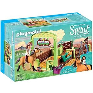 PLAYMOBIL Spirit Lucky & Spirit met paardenbox - 9478