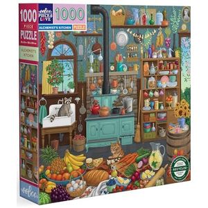 eeBoo Alchemist keuken-puzzel voor volwassenen, gerecycled, puzzel, 1000 stukjes van gerecycled karton met fascinerende details, PZTALK