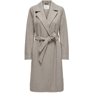 ONLY Onlalvilda Life Wrap Coat OTW Manteau pour femme, Simply Taupe/Détail : Melange, XL