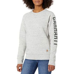 Carhartt Clarksburg Graphic Crewneck sweatshirt trainingspak, asfalt Heather NEP, L dames