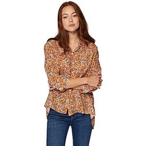 Mavi dames blouse lange mouw, Ecru watercolor bloemenprint