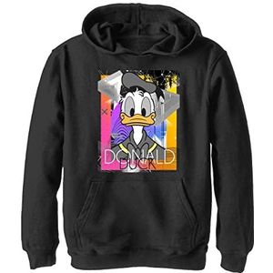Disney Eend uit de jaren 80 hoodie voor kinderen, zwart.