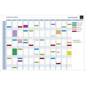 Magnetische jaarplanner - teksten in het Frans