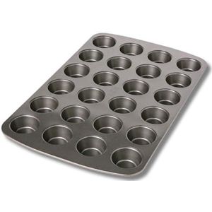 Birkmann Easy Baking 881112 bakvorm voor 24 mini-muffins, metaal, grijs