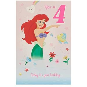 UK Greetings Disney verjaardagskaart voor 4e verjaardag, met envelop, 149 x 229 mm