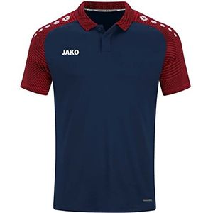 JAKO Performance Poloshirt voor heren, Navy/Rood