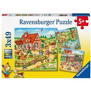 Puzzel Vakantie Op Het Platteland (3x49 Stukjes)