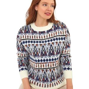 Joe Browns Pull surdimensionné en tricot texturé festif pour femme, multicolore, 40