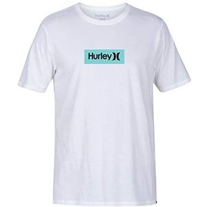 Hurley B Hrly PRM OAO kinder-T-shirt, klein doosje, wit (wolfsgrijs)