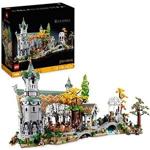 LEGO Icons Le Seigneur des Anneaux : Fondcombe, Construisez la Vallée de la Terre du Milieu, Grand Set Immersif avec 15 Minifigurines pour Adultes - Cadeau Fête des Pères 10316