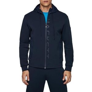 Hackett London Hoodie met HS-logo trainingspak voor heren, Navy Blauw