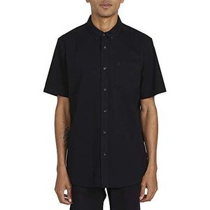 Volcom Everett Oxford herenoverhemd met korte mouwen, Zwart