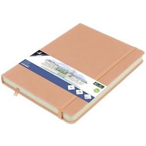 Kangaro Art Schetsboek, A5, oudroze, hardcover, 80 vellen, 140 g, crèmekleurig papier
