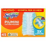 Swiffer Duster Recharges, 45 Pièces (15x3), Recharges Dépoussiérantes, Plumeau Attrape-Poussière Attrape et Retient la Poussière