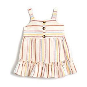 Koton Striped Strap Frilled Dress babykleding meisjes, gebroken wit (001), 12/18 maanden, gebroken wit (001)