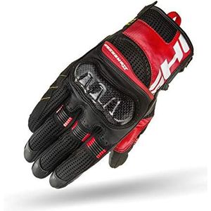 SHIMA X-BREEZE 2 motorhandschoenen voor heren – geventileerde handschoenen, touchscreen, zomer textiel met koolstofvoegenbescherming, versterkte handpalm (rood, 3XL)