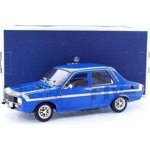 Norev- Renault 12 Gordini Without Bumpers 1971 Bleu-de-France Blue 1:18 Miniature, 185248
