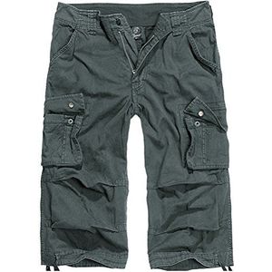 Brandit heren Korte broek met zakken Brandit Urban Legend 3/4 Shorts, Antraciet (5), XXL