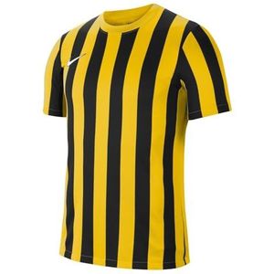Nike Division Iv Jersey S/S T-shirt voor heren, gestreept, geel, zwart/wit