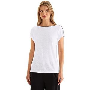 Street One T-shirt d'été pour femme, Blanc., 44