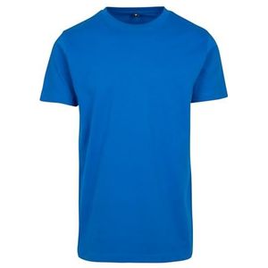 Build Your Brand Heren-T-shirt met ronde hals - Basic top voor heren - Verkrijgbaar in vele kleuren - Maten XS tot 5XL, Kobalt Blauw