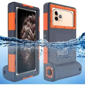 Willbox Professionele waterdichte beschermhoes voor Galaxy en iPhone smartphones met trekkoord, 15 m, oranje
