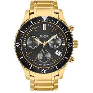 Amor GmbH JOOP! Analoog herenhorloge met roestvrijstalen armband, levering in geschenkdoos, goud, chronograaf goud, Goud, Gouden chronograaf