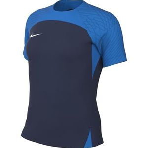 Nike, Dames voetbalshirt met korte mouwen (voorraad), voetbal T-shirt, middernachtmarine/fotoblauw/wit, M, Donna