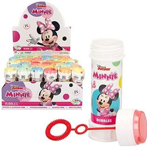 DULCOP - 36 stuks Minnie bubbels – zeepbellen – 60 ml – 047538PA – roze �– kunststof – officiële licentie – speelgoed voor kinderen – buitenspel – vanaf 3 jaar