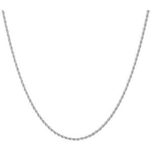 HSWYFCJY Heren ketting roestvrij staal 2-4 mm heren gedraaide ketting 45-70 cm, Roestvrij staal
