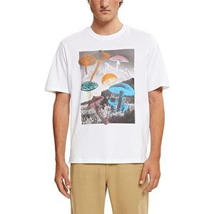 edc by ESPRIT Casual Fit T-shirt, 100 / wit, S, 100 / wit