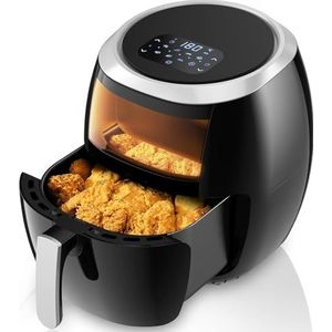 GarveeMore Friteuses à air, Friteuse air Fryer 8 Prédéfinies, Écran Tactile LED, Fenêtre de Visualisation, 8L Cuisine Friteuse Air Chaud se sans Huile