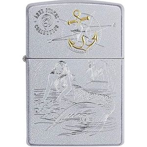 ZIPPO Stormaansteker Anne Stokes ©2021 Mermaid Laser Two Tone Collection Satijn Chrome Navulbaar in Hoogwaardige Geschenkdoos