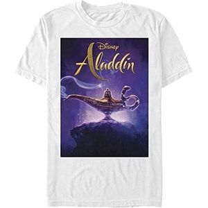Disney Aladdin Live Action Cover T-shirt met korte mouwen, uniseks, wit, XXL, Weiss