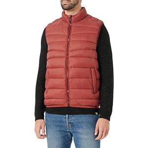 Scotch & Soda Gewatteerd vest, licht, heren, bordeauxrood, 0177, M, Bordeaux 0177