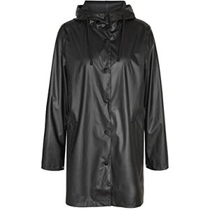 Noisy may Nmsky L/S A-line Raincoat Noos regenjas voor dames, zwart.