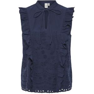 YAS Yasluma Sl Top S. Noos YAS luma Sl Top S. Noos Dames (1 stuk), marineblauw blazer, 36