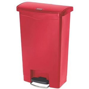 Rubbermaid Commercial Products 1883566 afvalemmer van hars, 50 l, rood