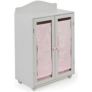 Bayer Chic 2000 - Poppenkast, houten poppenkast, poppenmeubels, poppenkast, poppenaccessoires, grijs Puntos Grey, grijs