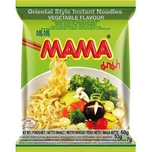 MAMA Instant Noedels voor groenten, instant noedelsoep, oosters, authentieke Thaise keuken, 24 x 60 g