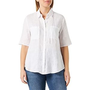 Gerry Weber Edition 860035-66501 blouse, wit/wit, 48 dames, wit/wit, maat 48, Weiss