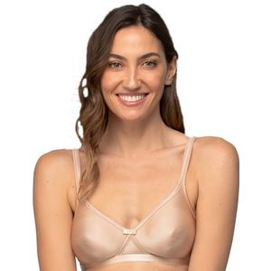 Playtex Soutien-gorge en microfibre satinée Sujetador Sin Aros pour femme, beige, 80B