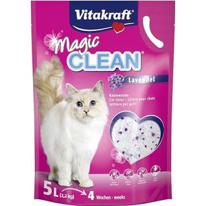 Vitakraft Magic Clean kattenbakvulling, lavendel, 1 x 5 liter