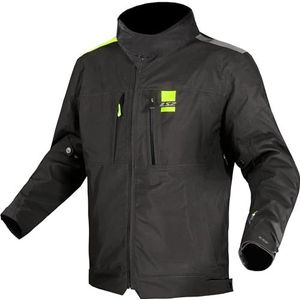 LS2 Titanium Lady Jacket Black H-v Yellow Motorjas voor dames, Zwart H-V Geel, S