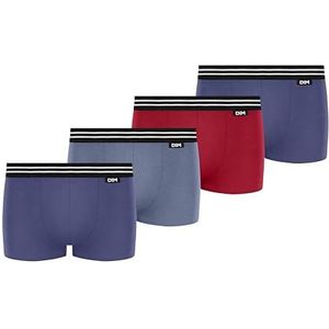 DIM Set van EcoDIM boxershorts voor jongens, 4 stuks, Turks/Prov/Rge Carm/Turks